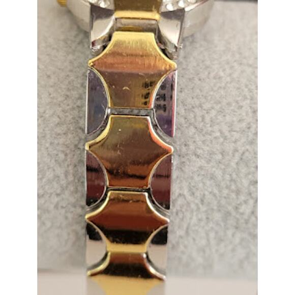 Blair Women's Two-Toned Watch with Crystals on the‎ Bezel New Battery - Picture 6 of 8